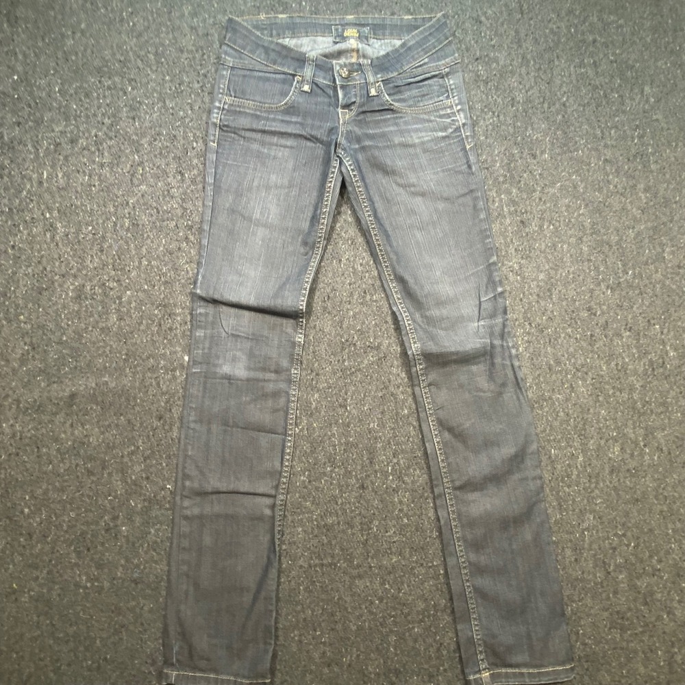 Lee Cooper Louk Denim Womens 26 Y2K Low Rise Slim Straight Dark Wash Jean Turkey